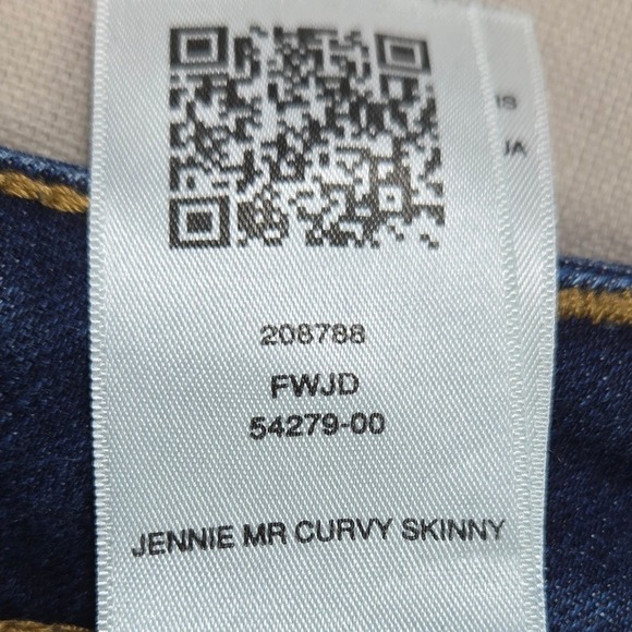 True Religion Jennie Curvy Mid Rise Super Skinny Jeans Dark Wash Women Size 33 - Picture 9 of 12
